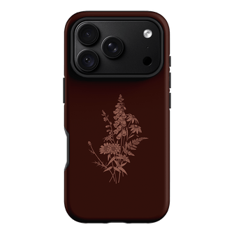 Wildflowers Mocha Printed Phone Cases iPhone 18 Pro / Armoured by Typoflora - The Dairy
