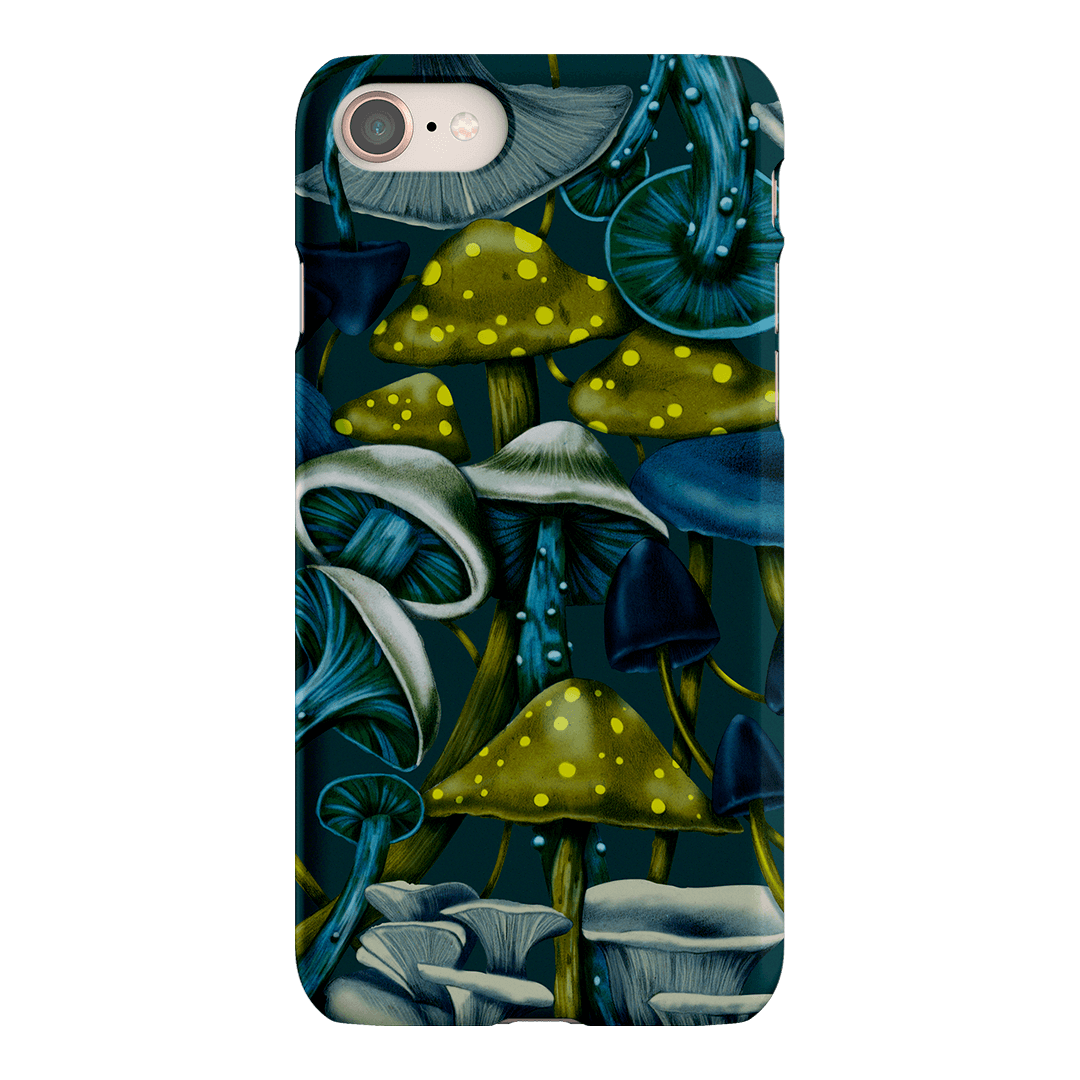 Shrooms Blue Printed Phone Cases iPhone 8 / Snap by Kelly Thompson - The Dairy