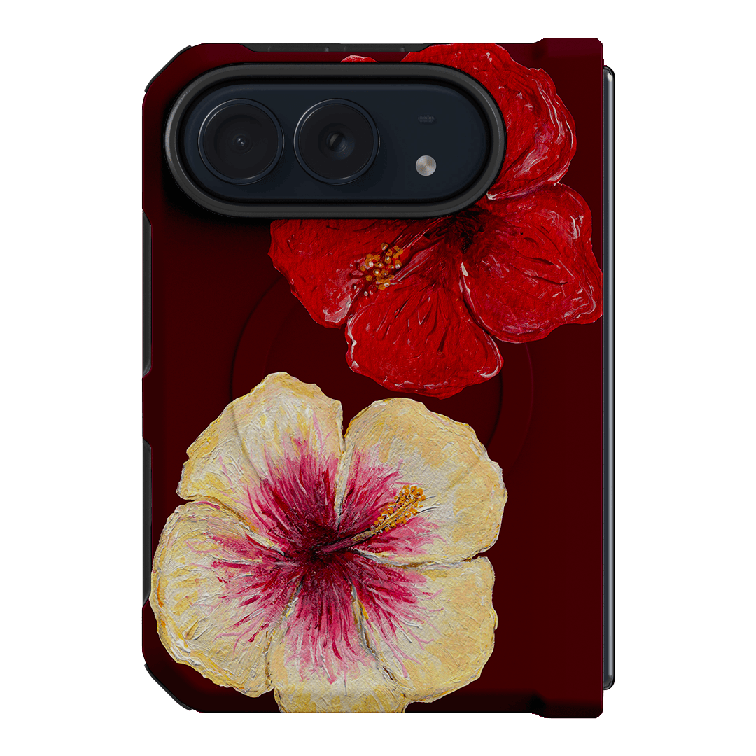 Hibiscus Flower Printed Phone Cases iPhone Duo / Armoured MagSafe by BG. Studio - The Dairy