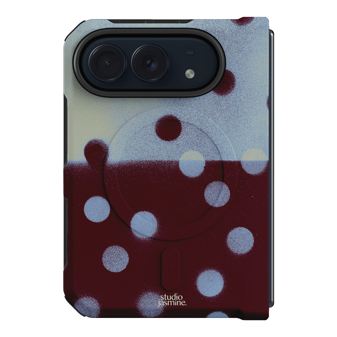 Plum Polka Dot Printed Phone Cases iPhone Duo / Armoured MagSafe by Jasmine Dowling - The Dairy
