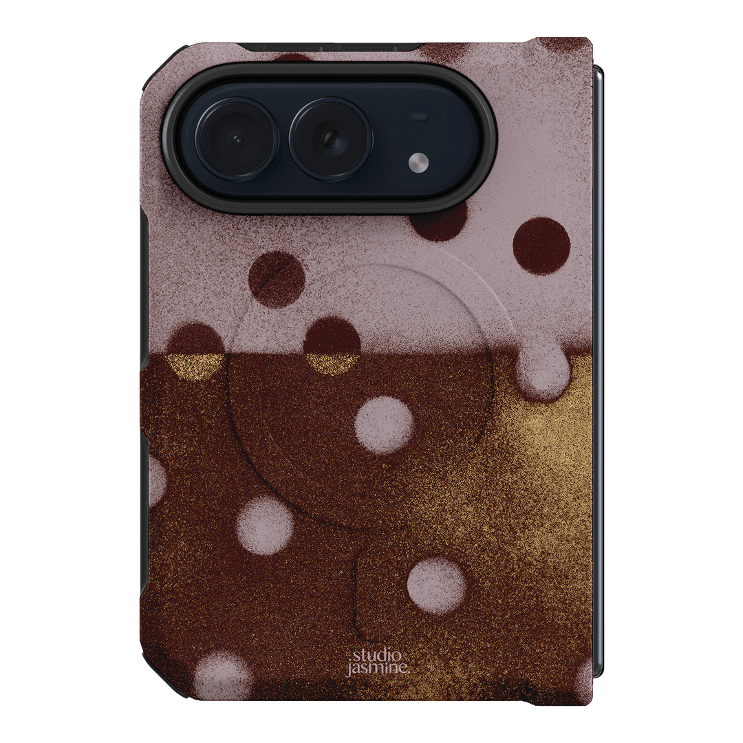 Rust Polka Dot Printed Phone Cases iPhone Duo / Armoured MagSafe by Jasmine Dowling - The Dairy