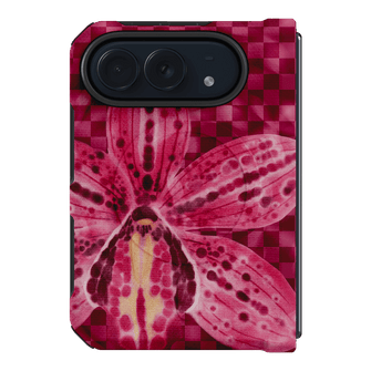 Check Orchid Printed Phone Cases iPhone Duo / Armoured MagSafe by Sally Hungerford - The Dairy