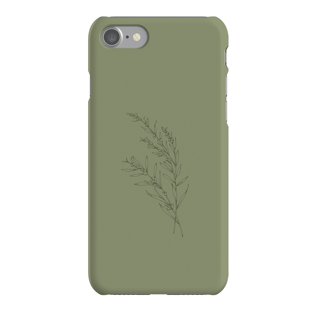 Khaki Wattle Printed Phone Cases iPhone SE / Snap by Typoflora - The Dairy