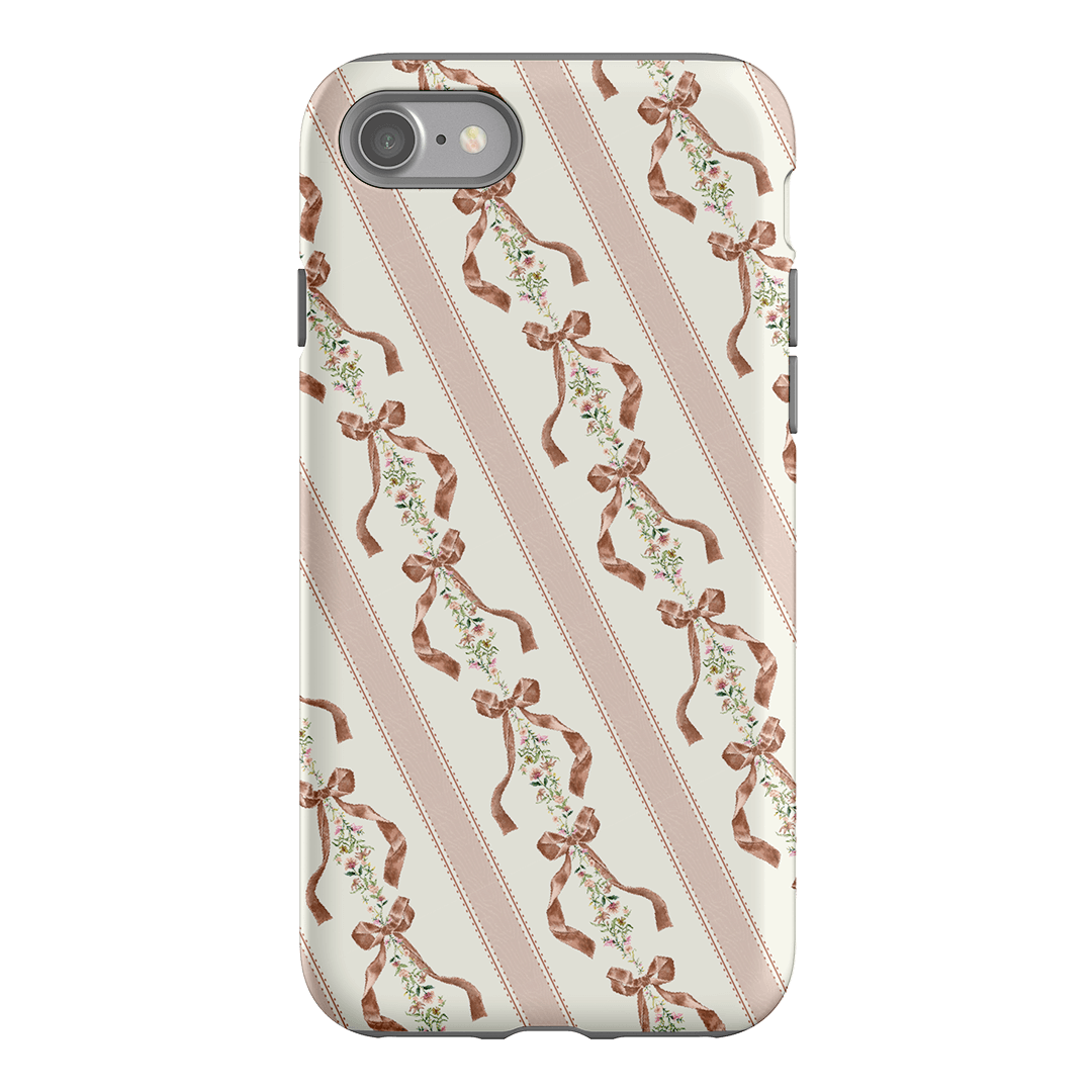 Bow Stripe Printed Phone Cases iPhone SE / Armoured by Veronica Tucker - The Dairy