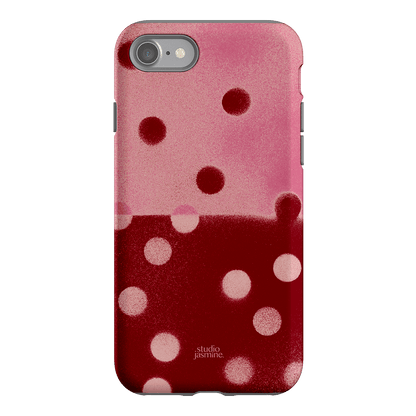 Cherry Polka Dot Printed Phone Cases iPhone SE / Armoured by Jasmine Dowling - The Dairy