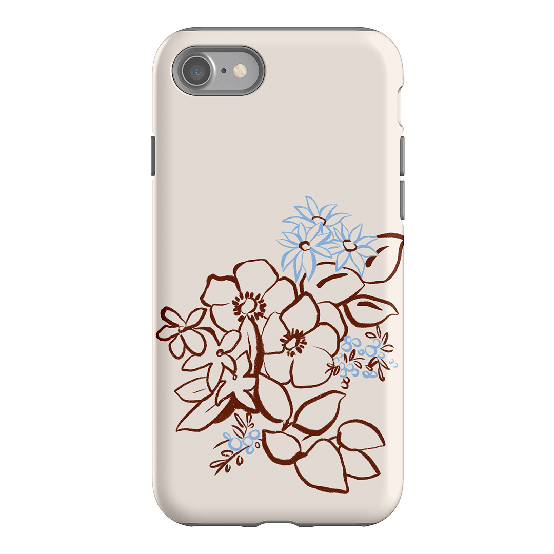 Cream Posy Printed Phone Cases iPhone SE / Armoured by Typoflora - The Dairy