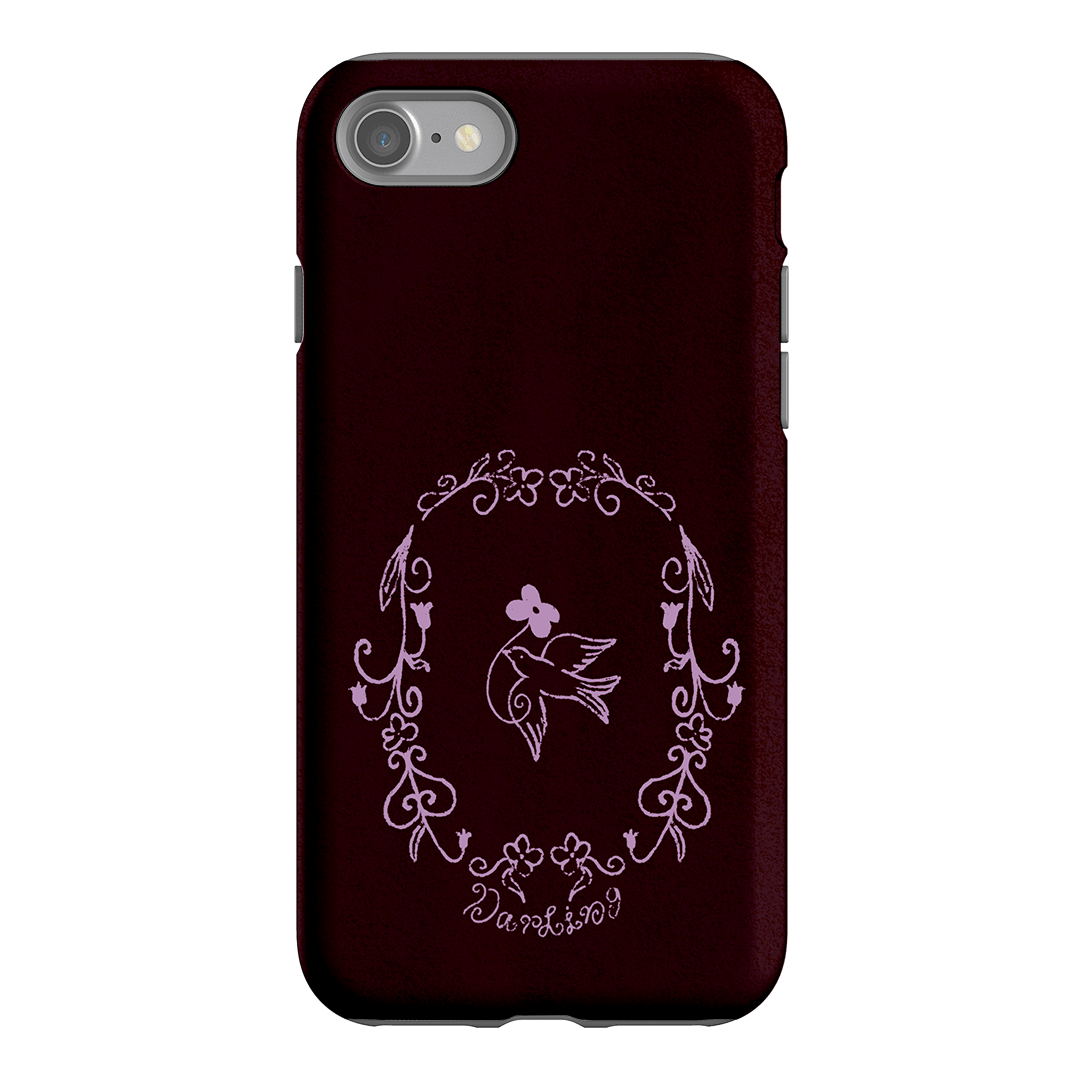 Darling Burgundy Printed Phone Cases by The Dairy - The Dairy