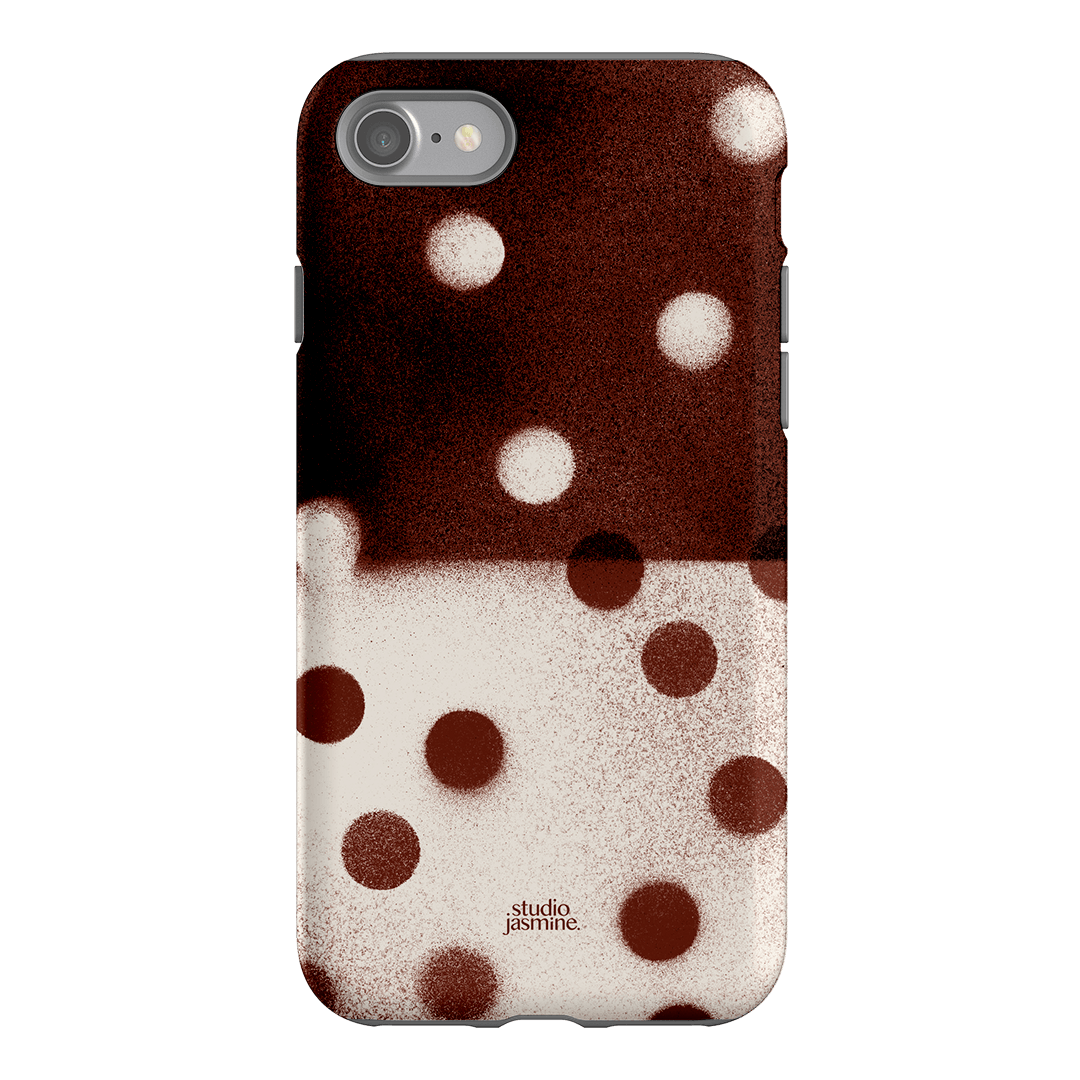 Espresso Polka Dot Printed Phone Cases iPhone SE / Armoured by Jasmine Dowling - The Dairy