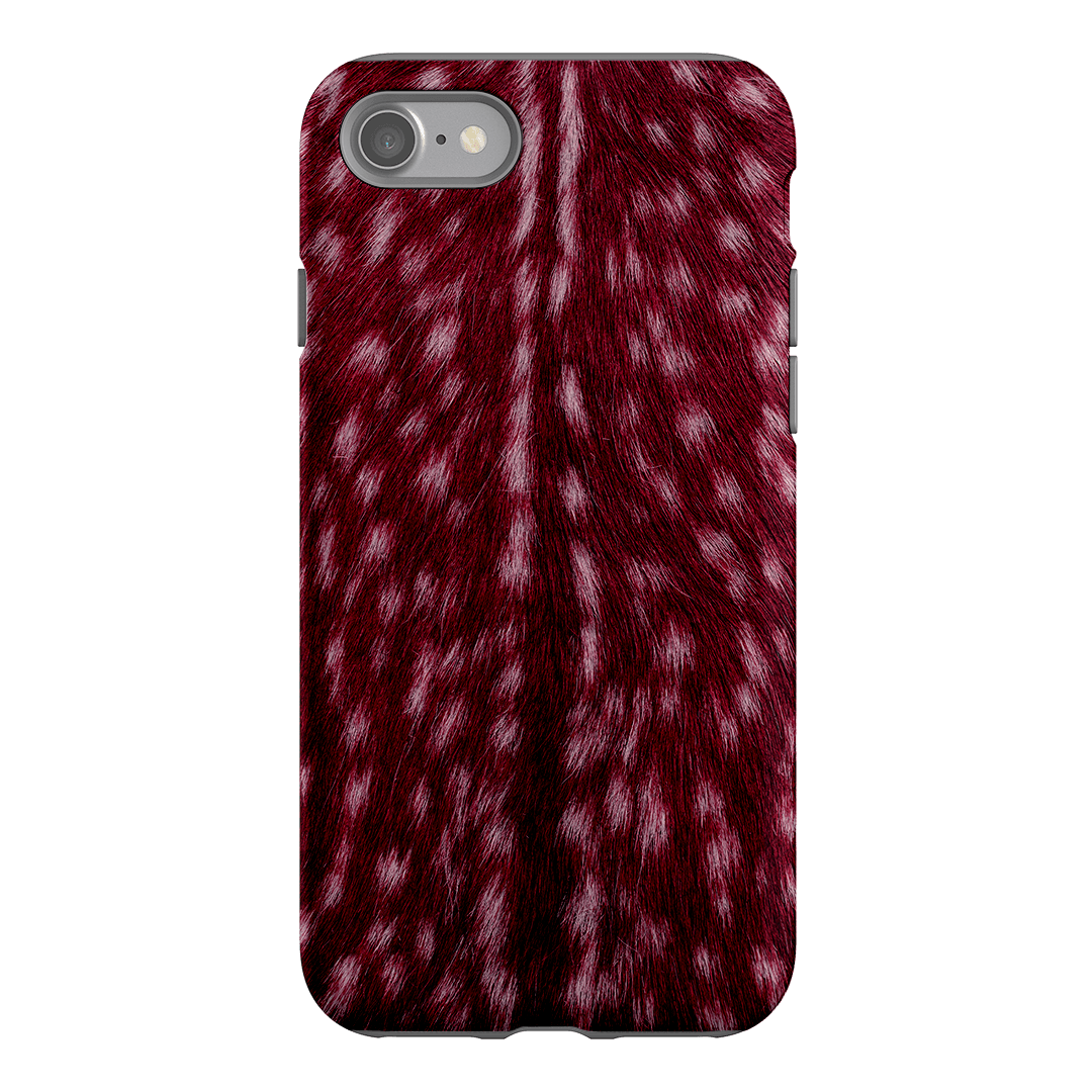 Fawn Burgundy Printed Phone Cases iPhone SE / Armoured by The Dairy - The Dairy