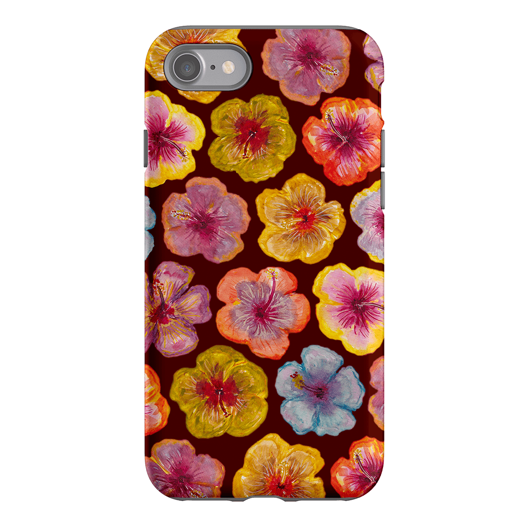 Hibiscus Holiday Rouge Printed Phone Cases iPhone SE / Armoured by BG. Studio - The Dairy