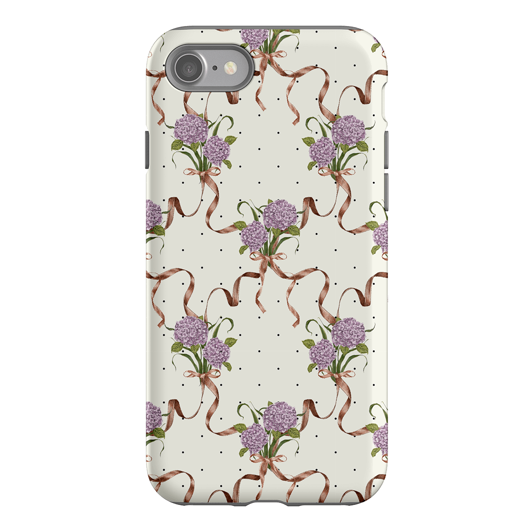 Hydrangea Ribbon Printed Phone Cases iPhone SE / Armoured by Veronica Tucker - The Dairy