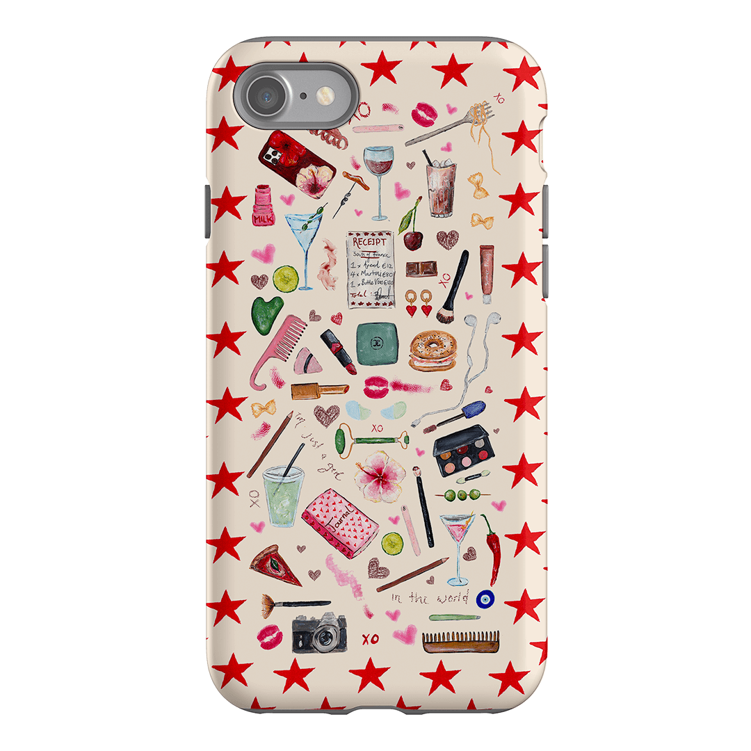 Just A Girl Printed Phone Cases iPhone SE / Armoured by BG. Studio - The Dairy