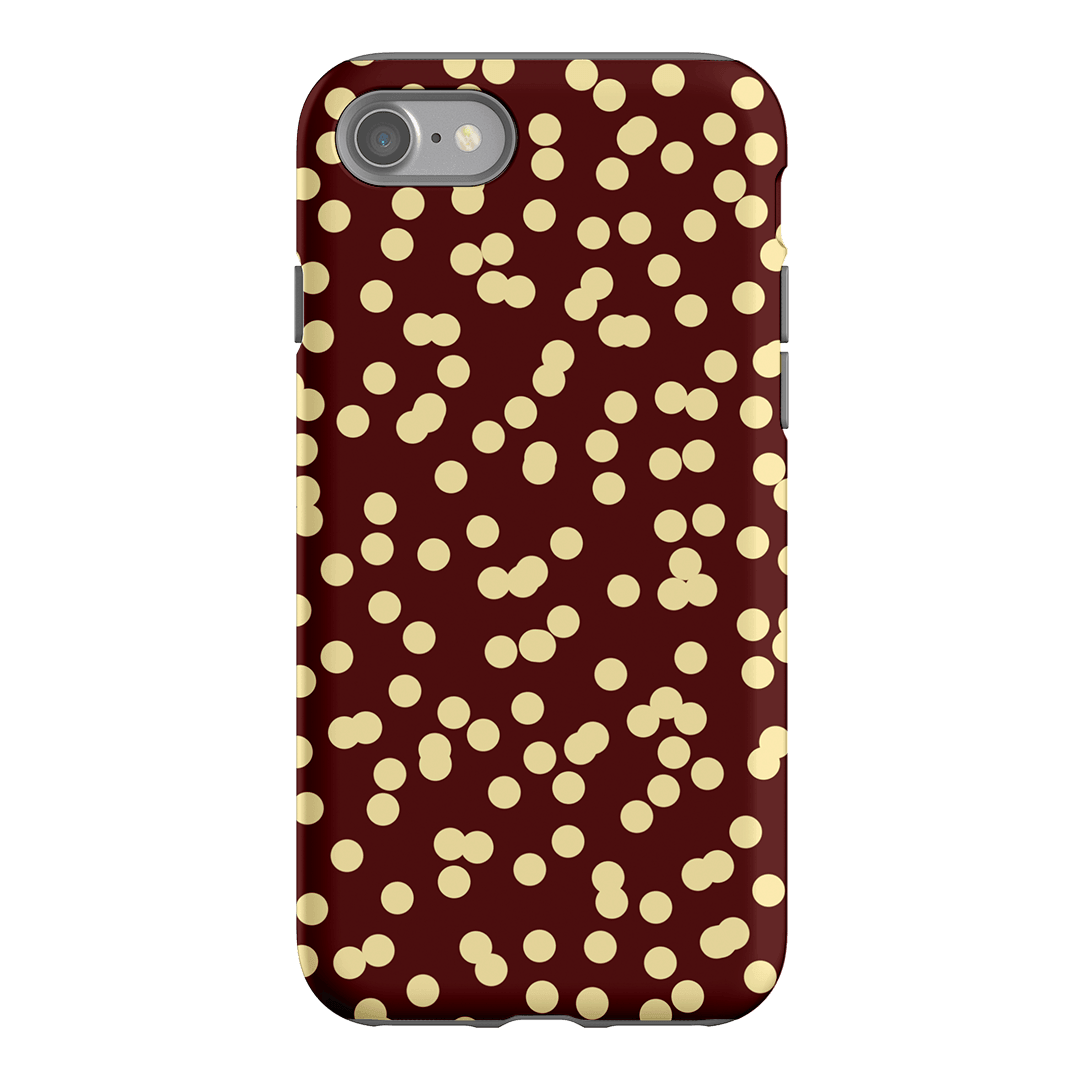 Mini Confetti Burgundy Butter Printed Phone Cases iPhone SE / Armoured by Veronica Tucker - The Dairy