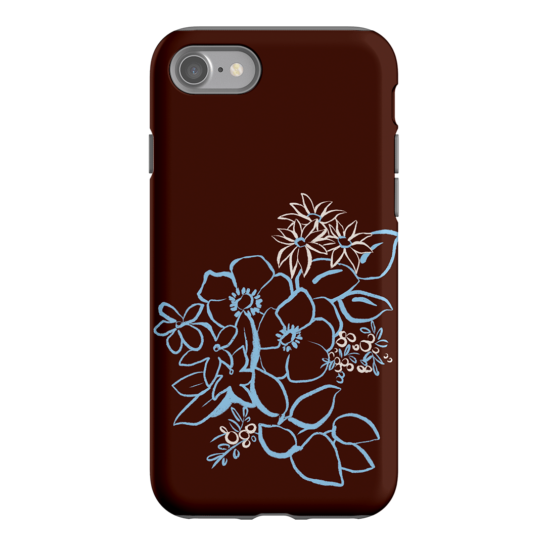 Mocha Posy Printed Phone Cases iPhone SE / Armoured by Typoflora - The Dairy