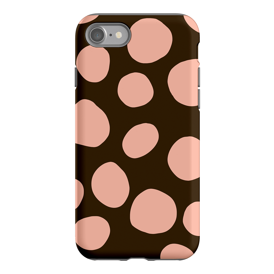 Pebbles Chocolate Pink Printed Phone Cases iPhone SE / Armoured by Veronica Tucker - The Dairy