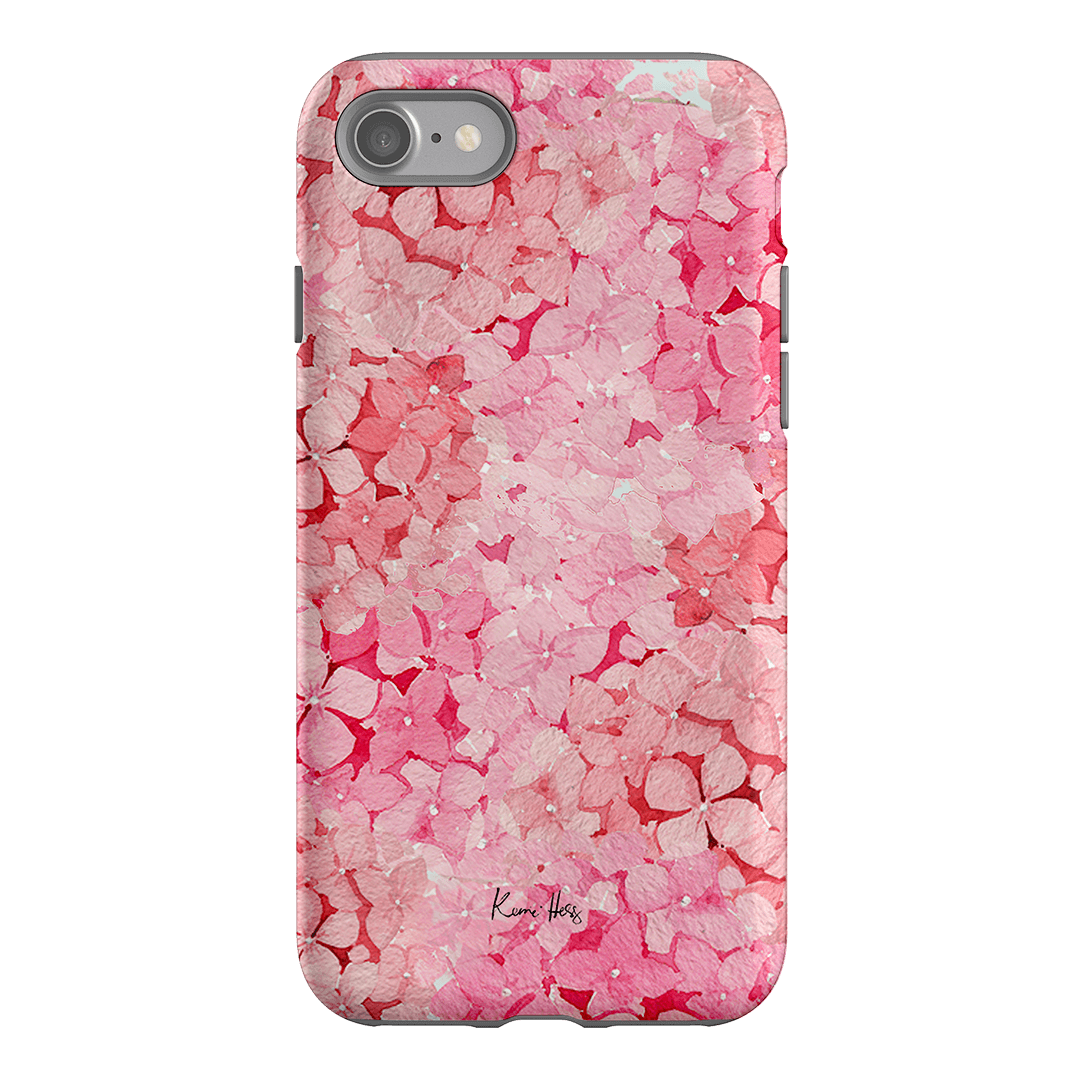 Hydrangea Pink Printed Phone Cases iPhone SE / Armoured by Kerrie Hess - The Dairy