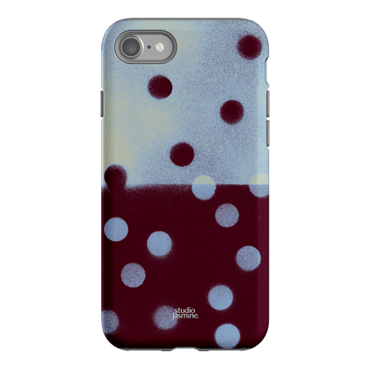 Plum Polka Dot Printed Phone Cases iPhone SE / Armoured by Jasmine Dowling - The Dairy
