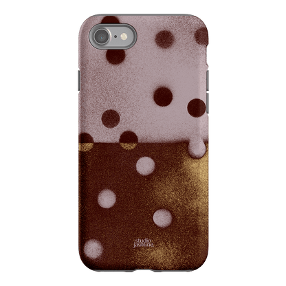 Rust Polka Dot Printed Phone Cases iPhone SE / Armoured by Jasmine Dowling - The Dairy