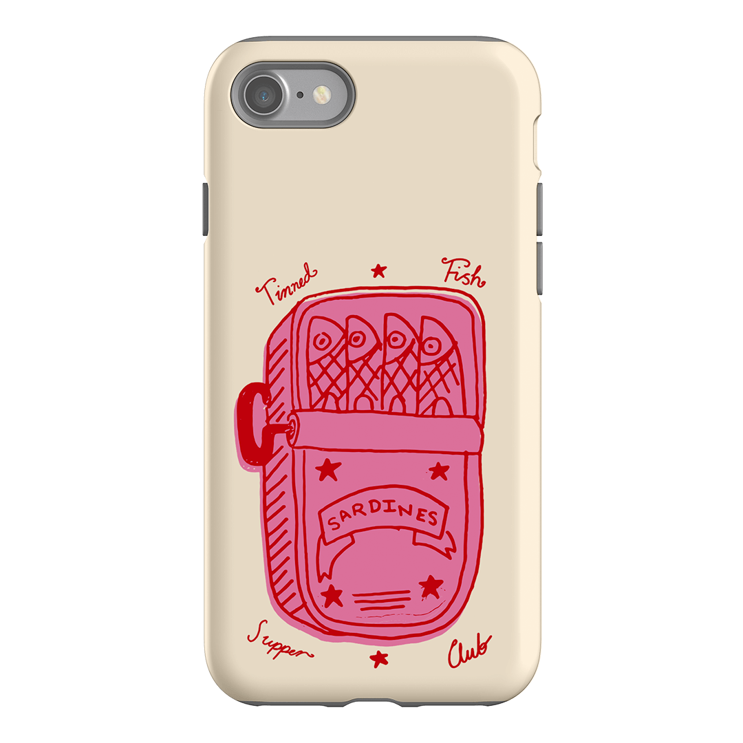 Sardine Social Red Printed Phone Cases iPhone SE / Armoured by The Dairy - The Dairy