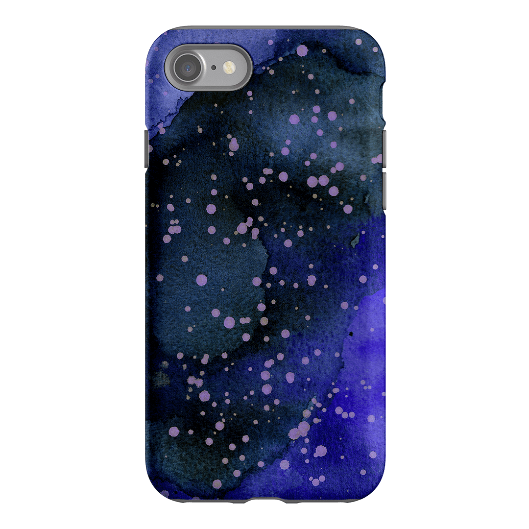 Spotty Navy Printed Phone Cases iPhone SE / Armoured by The Dairy - The Dairy