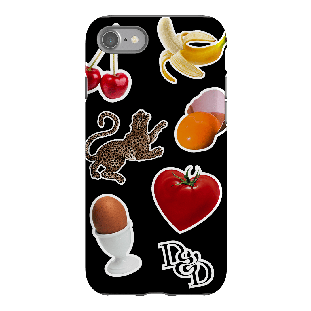 Sunday Stickers Black Printed Phone Cases iPhone SE / Armoured by Desmond & Dempsey - The Dairy