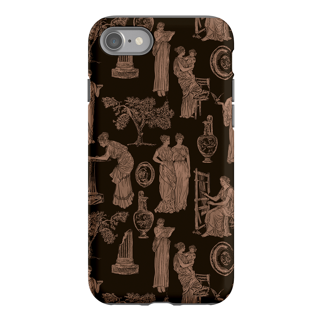 Symposium Burnt Umber Printed Phone Cases iPhone SE / Armoured by Veronica Tucker - The Dairy