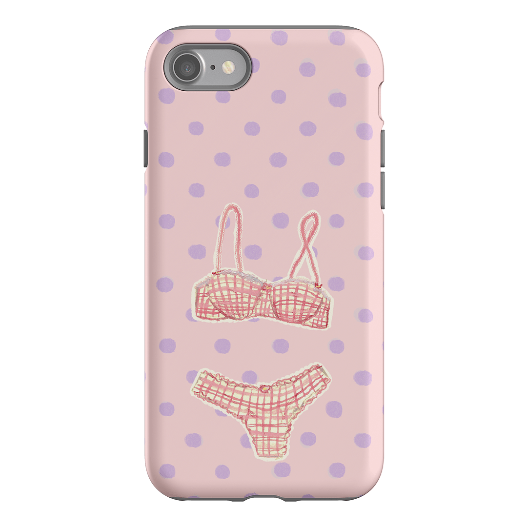 Vintage Gingham Printed Phone Cases iPhone SE / Armoured by Kayla Carr - The Dairy