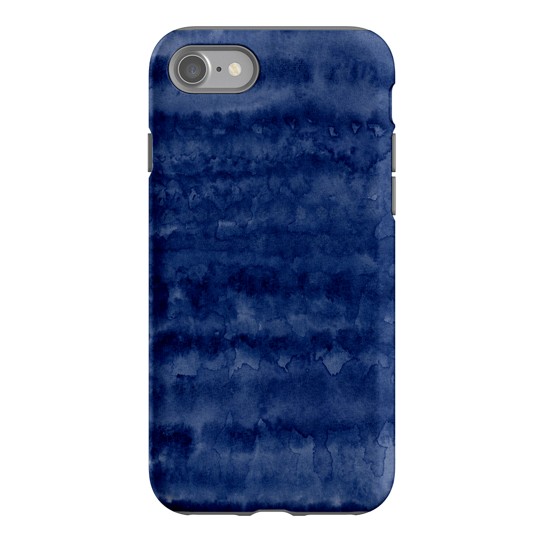 Watercolour Stripes Navy Printed Phone Cases iPhone SE / Armoured by The Dairy - The Dairy