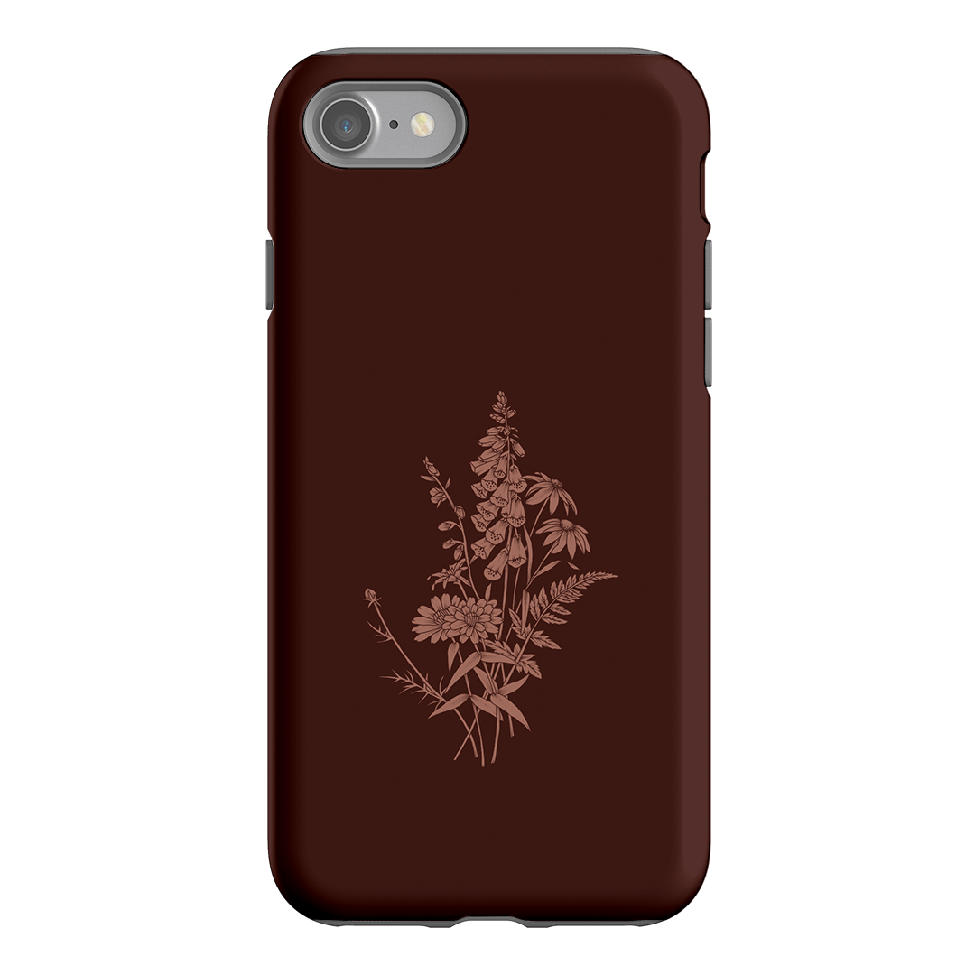 Wildflowers Mocha Printed Phone Cases iPhone SE / Armoured by Typoflora - The Dairy