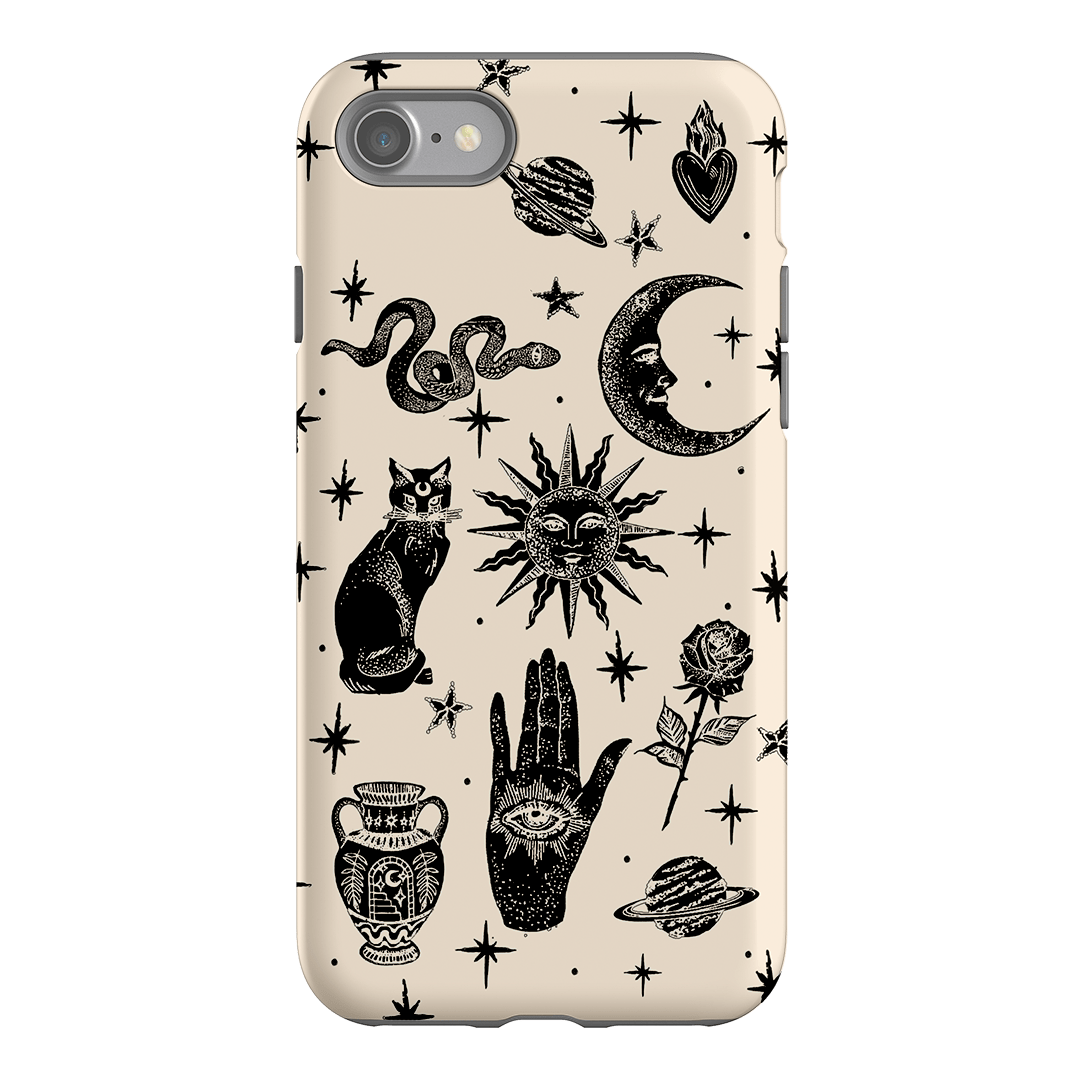 Astro Flash Beige Printed Phone Cases iPhone SE / Armoured by Veronica Tucker - The Dairy