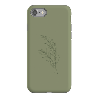 Khaki Wattle Printed Phone Cases iPhone SE / Armoured by Typoflora - The Dairy