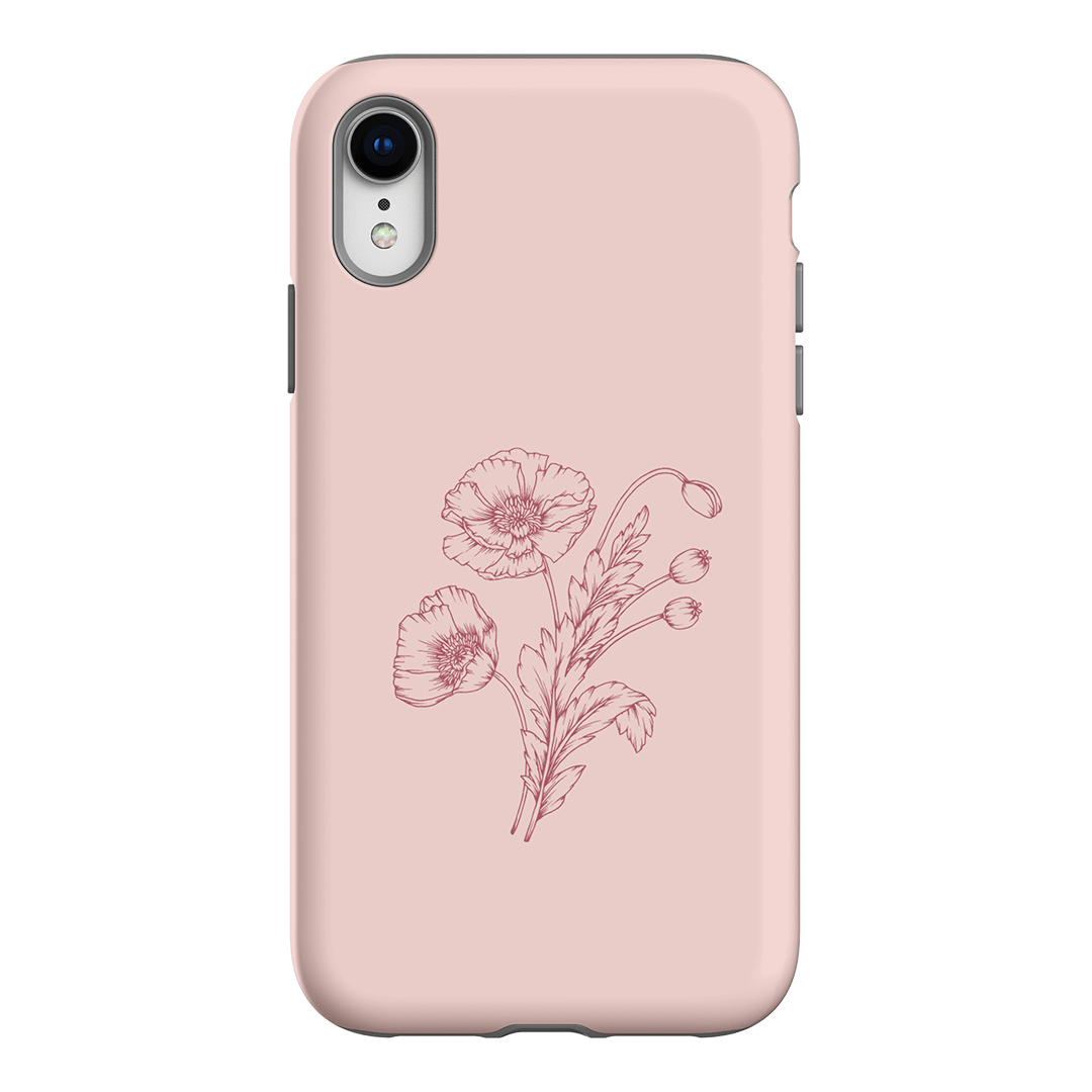 Blush Poppies Printed Phone Cases iPhone XR / Armoured by Typoflora - The Dairy