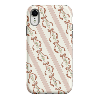 Bow Stripe Printed Phone Cases iPhone XR / Armoured by Veronica Tucker - The Dairy