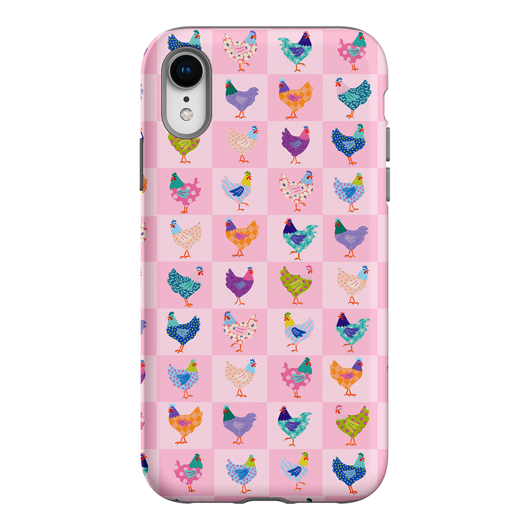 Checkered Chickens Printed Phone Cases iPhone XR / Armoured by Kayla Henley - The Dairy