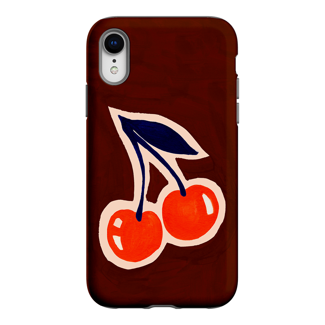 Cherries Printed Phone Cases iPhone XR / Armoured by Studio Bon - The Dairy