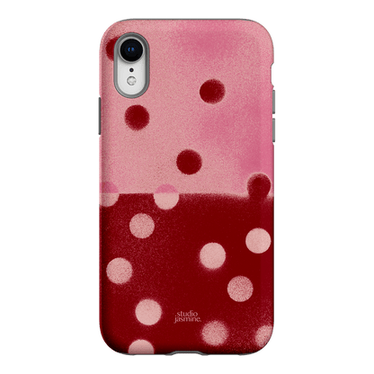 Cherry Polka Dot Printed Phone Cases iPhone XR / Armoured by Jasmine Dowling - The Dairy