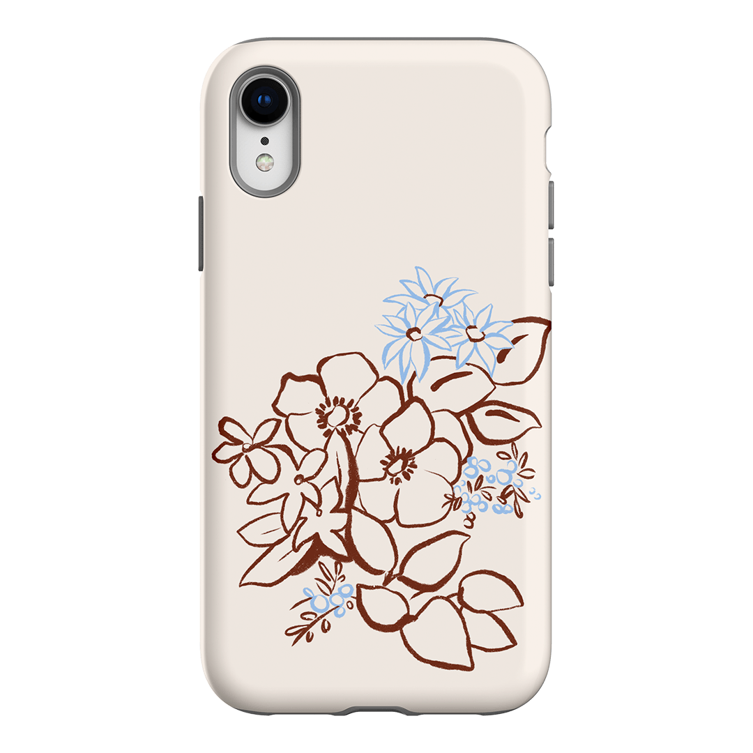 Cream Posy Printed Phone Cases iPhone XR / Armoured by Typoflora - The Dairy
