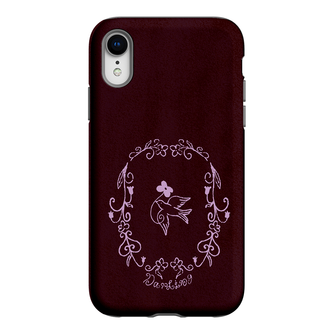 Darling Burgundy Printed Phone Cases by The Dairy - The Dairy