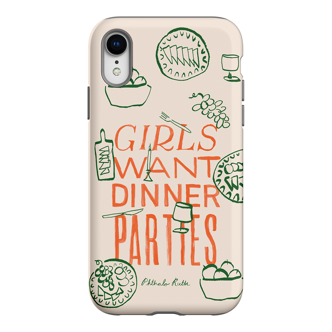 Dinner Parties Printed Phone Cases iPhone XR / Armoured by Phthalo Ruth - The Dairy