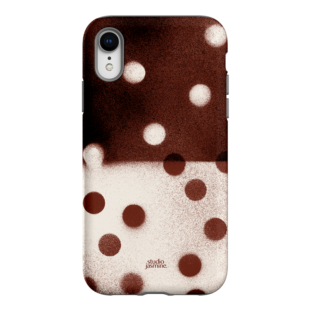 Espresso Polka Dot Printed Phone Cases iPhone XR / Armoured by Jasmine Dowling - The Dairy