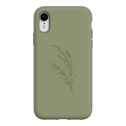 Khaki Wattle Printed Phone Cases iPhone XR / Armoured by Typoflora - The Dairy