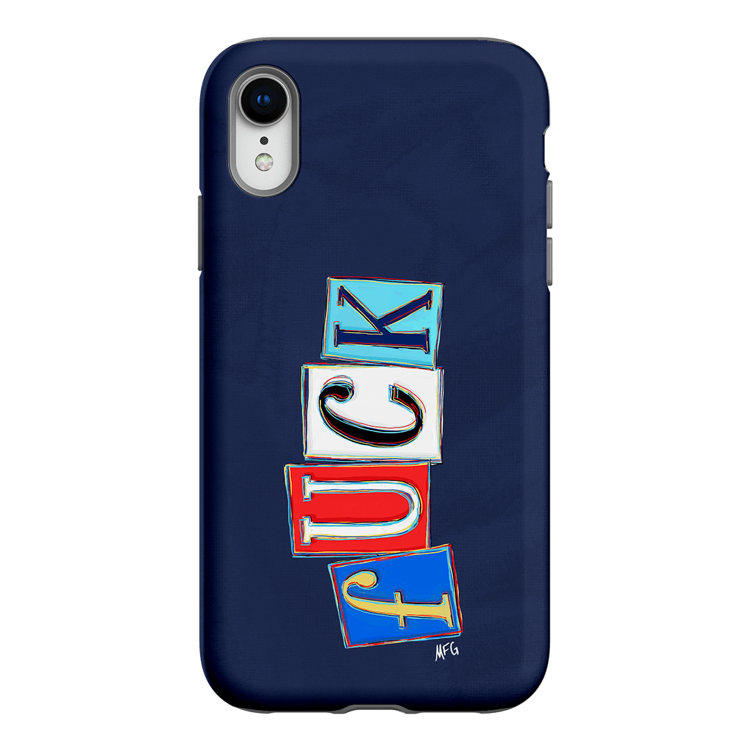 Lil Fcks Blue Printed Phone Cases iPhone XR / Armoured by Margarbs Art - The Dairy