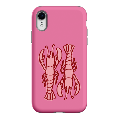 Lobster Love Pink Printed Phone Cases iPhone XR / Armoured by The Dairy - The Dairy