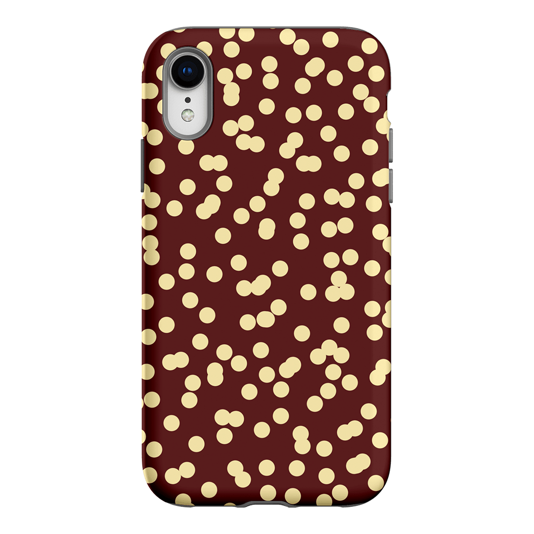 Mini Confetti Burgundy Butter Printed Phone Cases iPhone XR / Armoured by Veronica Tucker - The Dairy