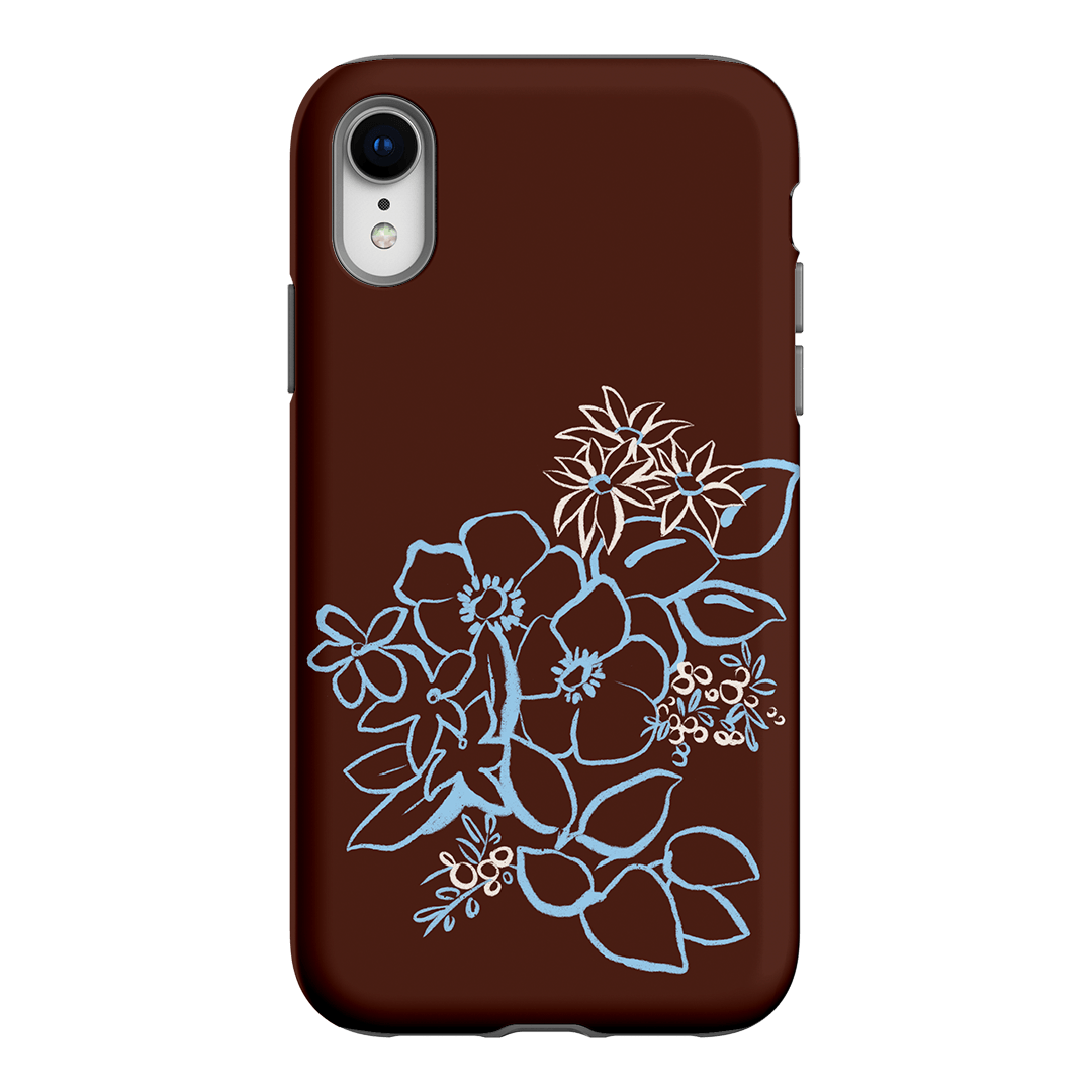 Mocha Posy Printed Phone Cases iPhone XR / Armoured by Typoflora - The Dairy