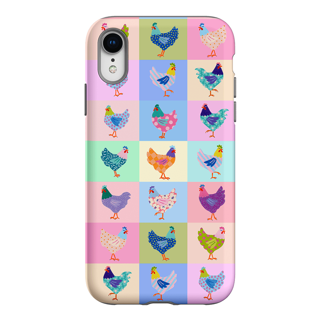 Pastel Chickens Printed Phone Cases iPhone XR / Armoured by Kayla Henley - The Dairy