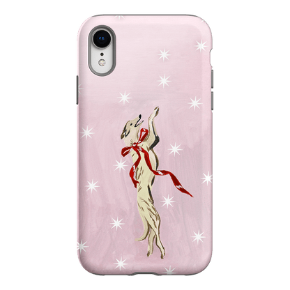 Pink Bow Hound Printed Phone Cases iPhone XR / Armoured by Lisa Hu - The Dairy