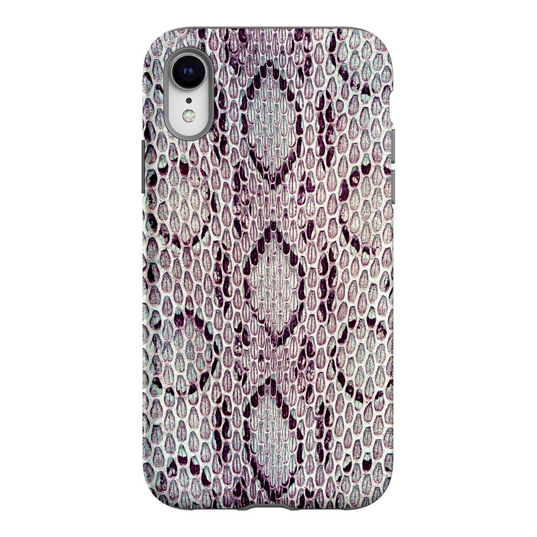 Plum Python Printed Phone Cases iPhone XR / Armoured by The Dairy - The Dairy
