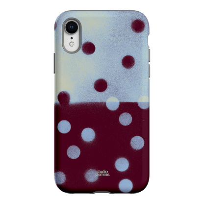 Plum Polka Dot Printed Phone Cases iPhone XR / Armoured by Jasmine Dowling - The Dairy