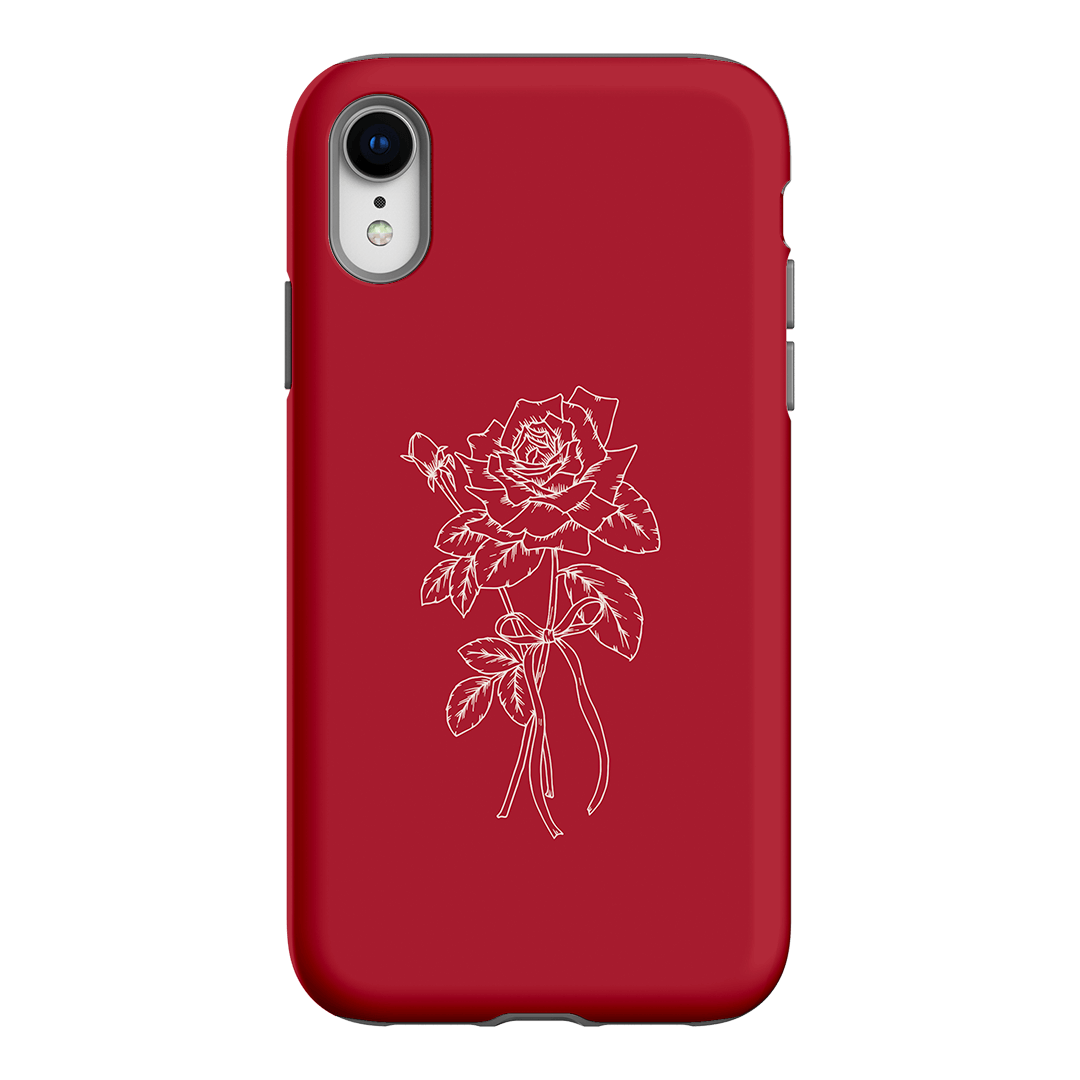 Red Rose Printed Phone Cases iPhone XR / Armoured by Typoflora - The Dairy